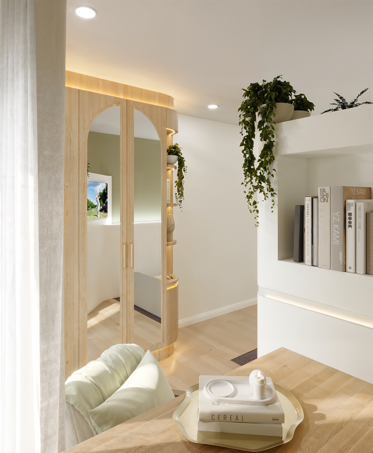 Private suite at Burradoo Residences with warm timber joinery and natural light